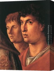 The Presentation Canvas Paintings - Presentation at the Temple [detail] by Giovanni Bellini